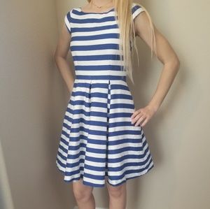 Kate Spade Blue & White Striped Dress
